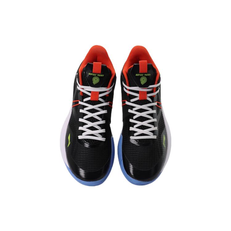Li Ning SONIC Team LOW Textile, Synthetic Leather Cushioning Slip Resistant Abrasion Resistant Coverage Support Low top ABPS023-2