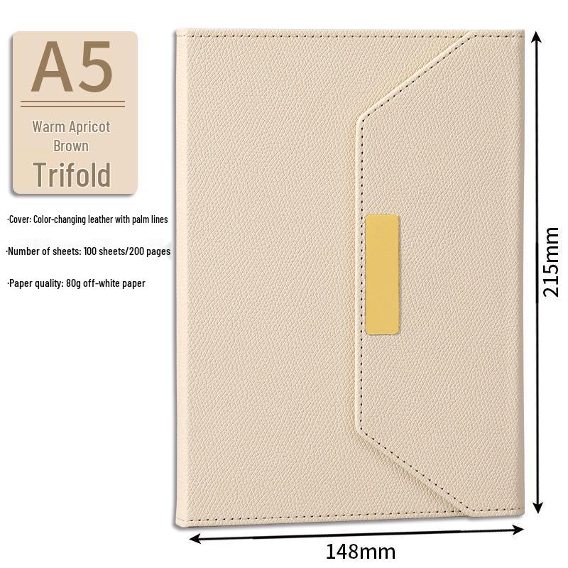 Tri-Fold A5 Custom Logo Business Notebook High-End Corporate Gift Set