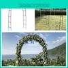 Outdoor Wedding Garden Arch Foldable Metal Trellis For Climbing Plants Black/white