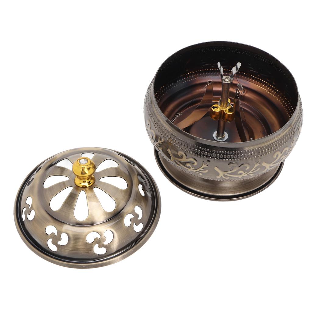 Rökelsekar Brons 12-timmarsmodell Legeringsmaterial Lätt Rengöring Dekorativt Metallrökelsebrännställ