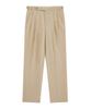 BELLIEF Supima Cotton Adjust 2Pleats Relaxed Chino (Beige)