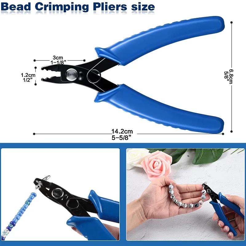 Electrical Wiring Repair Pliers Jewellery Crimping Pliers Flathead Cutters Essential Tools for DIY Projects and Jewellery Making