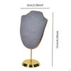 Jewelry Display Bust Stand Organizer Photo Prop Metal Base Necklace Storage Shop