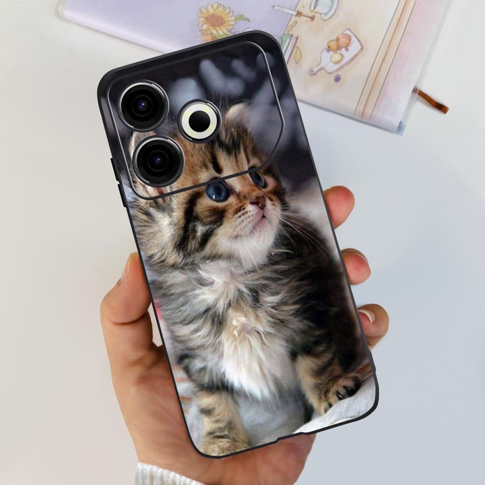 For Tecno Pova 6 Neo Phone Case Pova6 Neo 4G 2024 Elegant Printing Soft Silicone TPU Cases