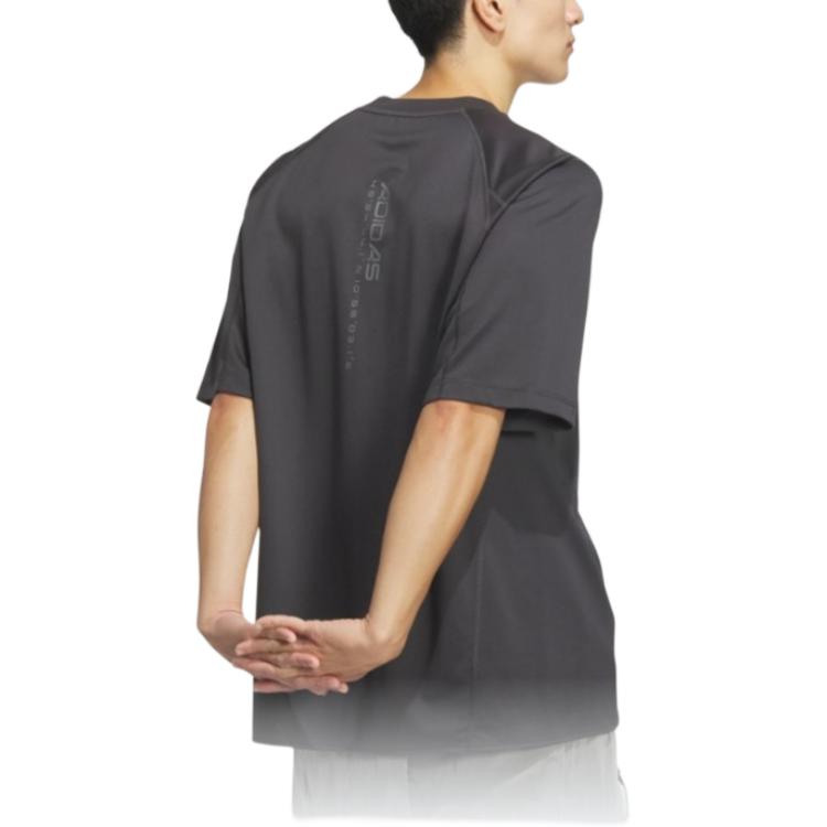 Adidas Future Style Cool Sports Casual Short Sleeve T-Shirt Men Tops Carbon-Black JN0945