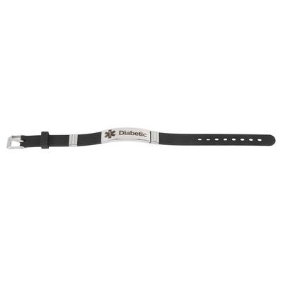Diabetes Medical Alert Bracelet Emergency ID Awareness Jewelry Diabetes Adjustable Bracelet