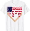 Baseball Drip Boy Eiscreme Patriotische Amerikanische Flagge 4. Juli T-Shirt