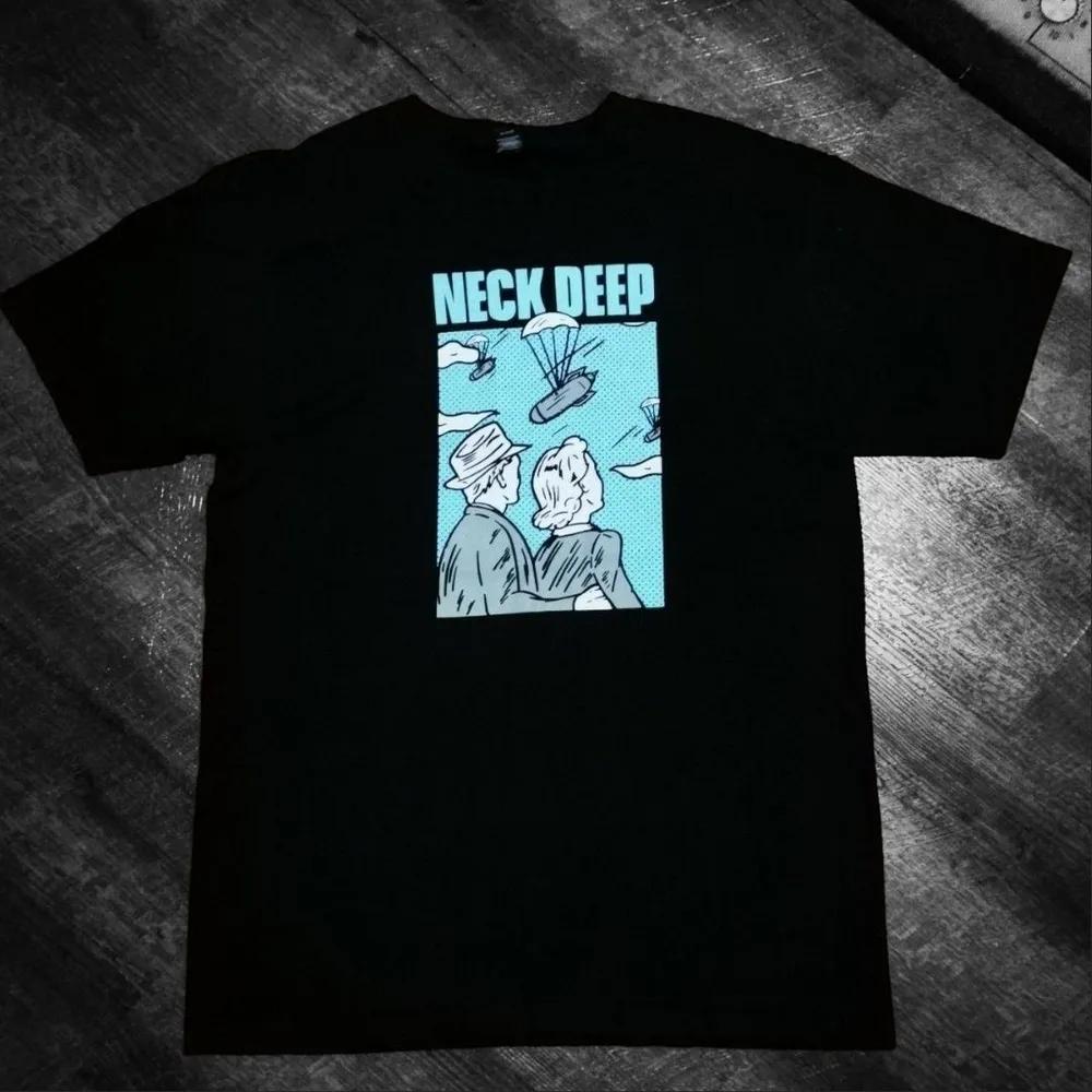 Unisex Short Sleeve Crew Neck Cotton T Shirt Neck Deep Band S