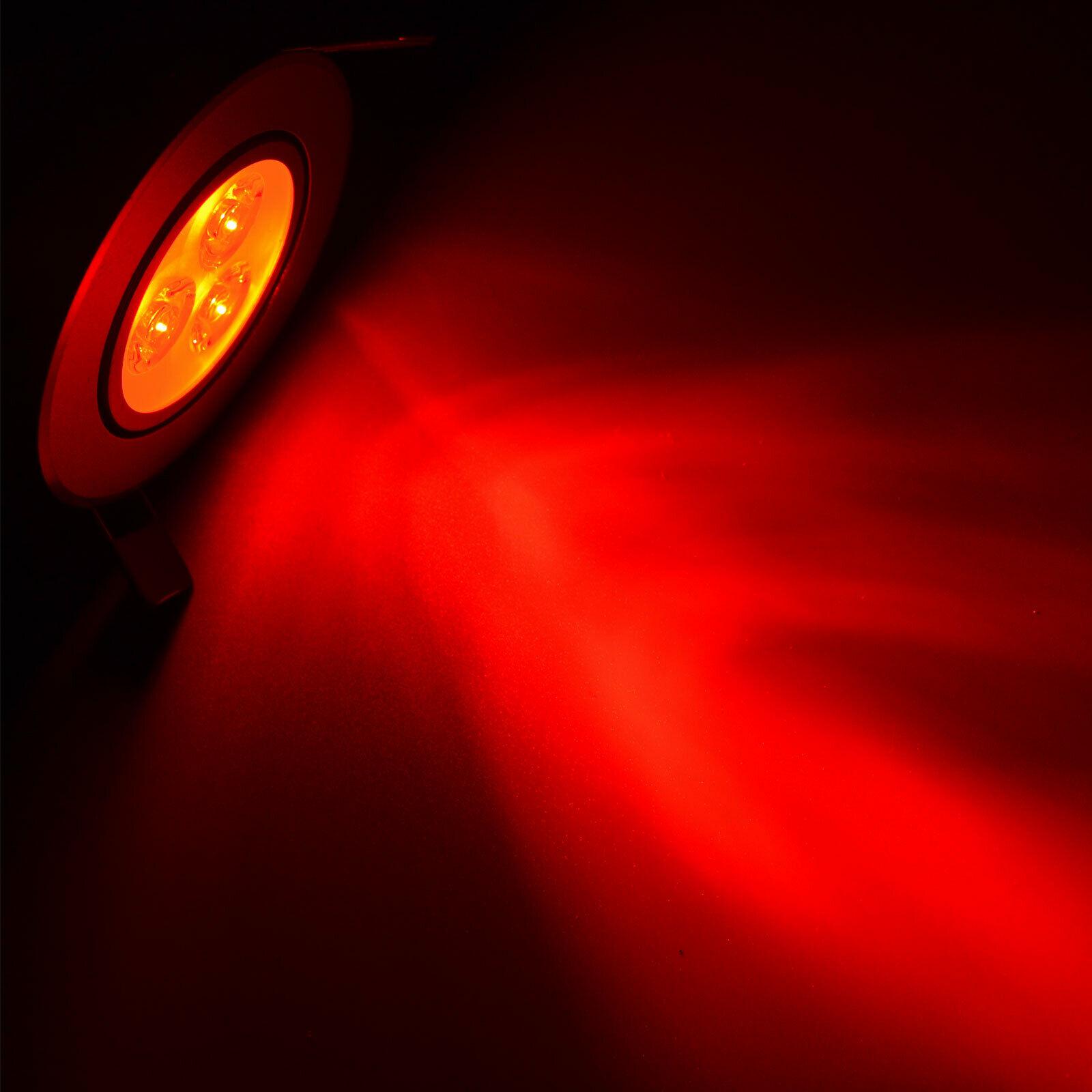 

Dimmable Recessed LED Ceiling Downlight 3W Spotlight Lighting Lamps Bulb White Free Driver Colorful Red Yellow Blue Green Purple Dimmable 110V червоний