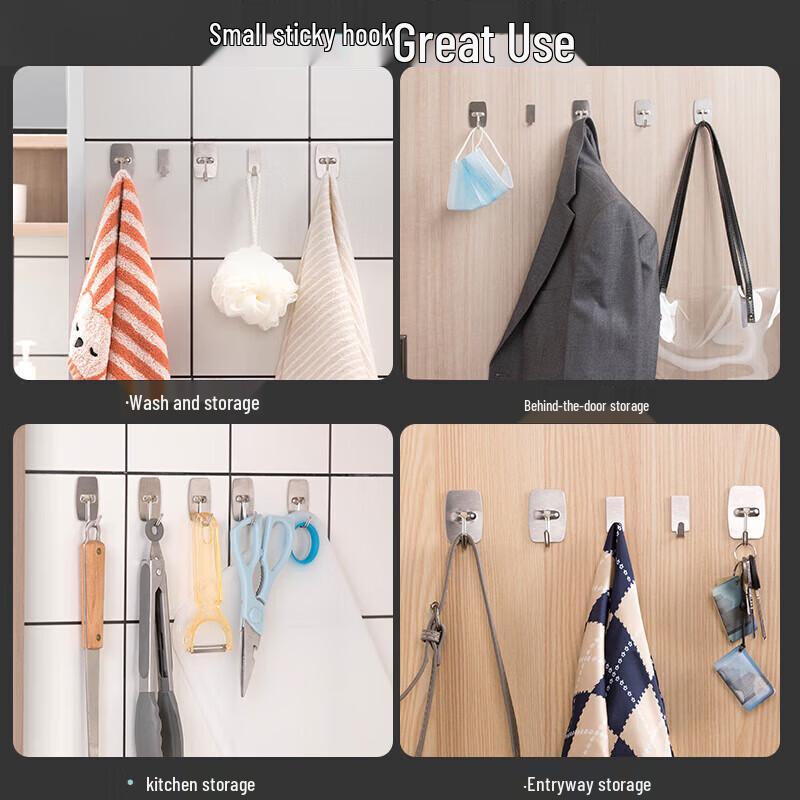 CHAHUA Stainless Steel Adhesive Hooks
