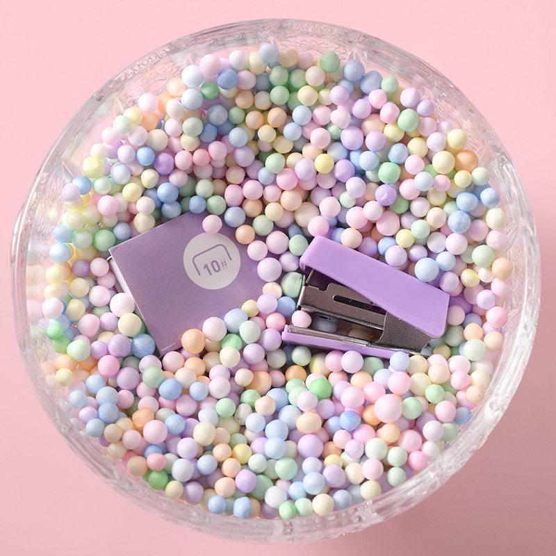 Macaron Color Mini Stapler Set - Cute and Convenient Stationery for Students