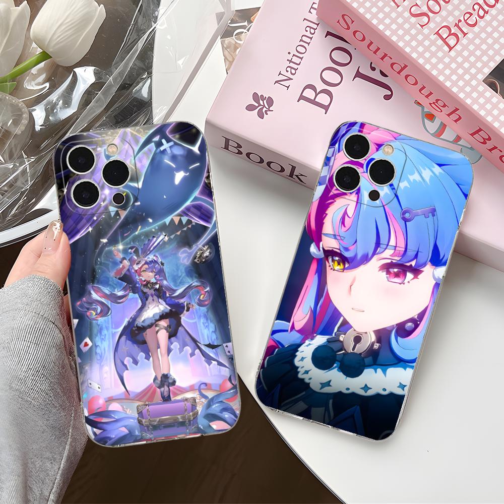 Wuthering Waves Roccia Phone Case for iPhone 17 16 15 14 13 12 11 X XR XS Air Pro Max Plus Mini Clear Colorful Cover Pretty