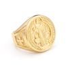 Vintage 316L Roestvrij Staal Sint Benedictus Ringen Voor Mannen Vrouwen Mode Religieus Kruis Beschermende Sieraden Cadeaus