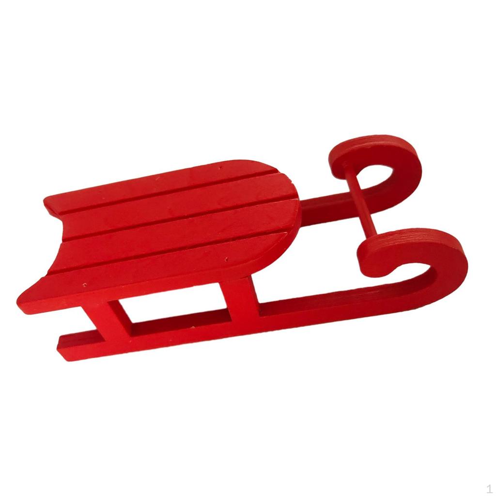 Miniature Sled Dollhouse Decoration DIY Crafts Slide Furniture Accessories Scene Model Simulation