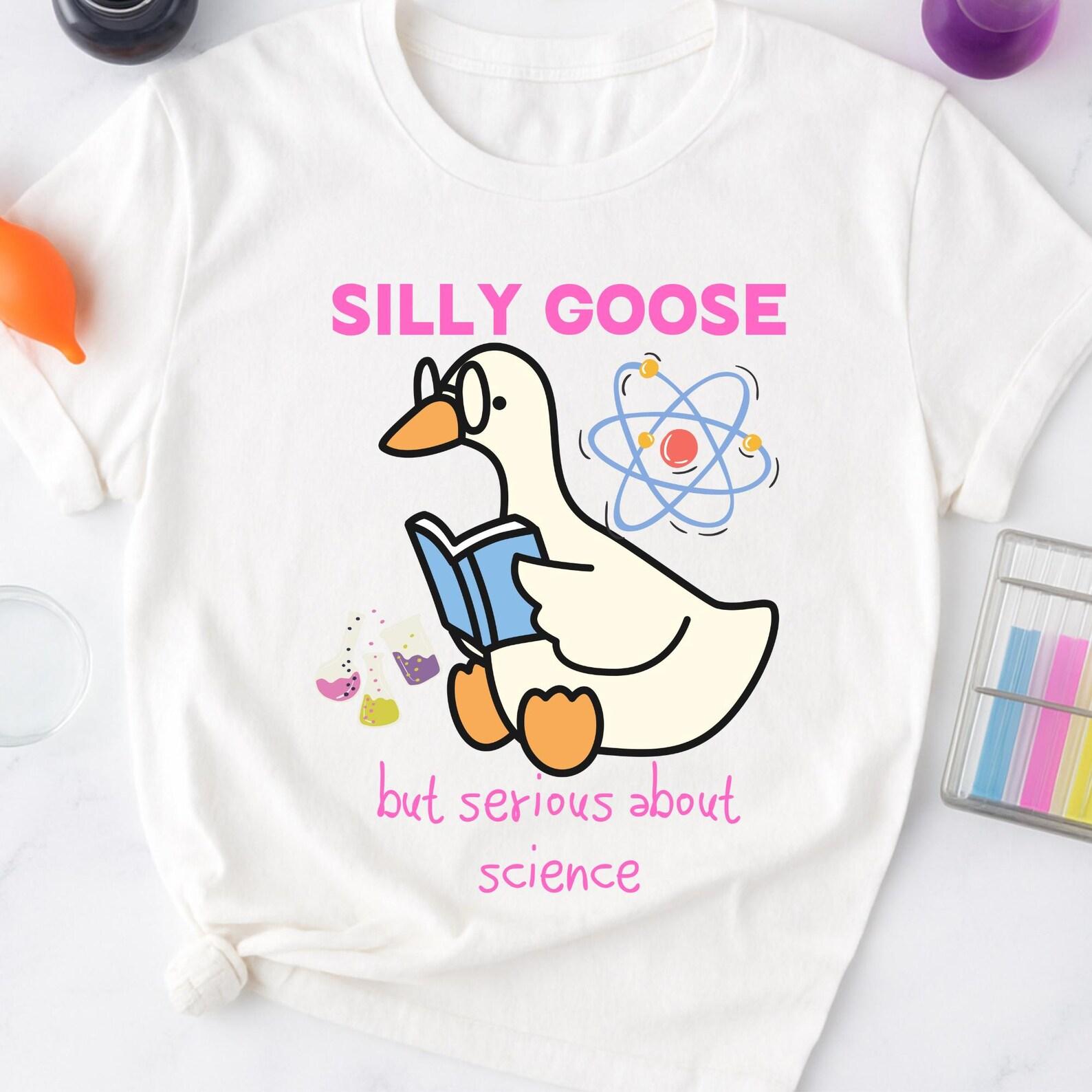 Funny Science Goose T-Shirt | Nerdy Lab Humor Gift M