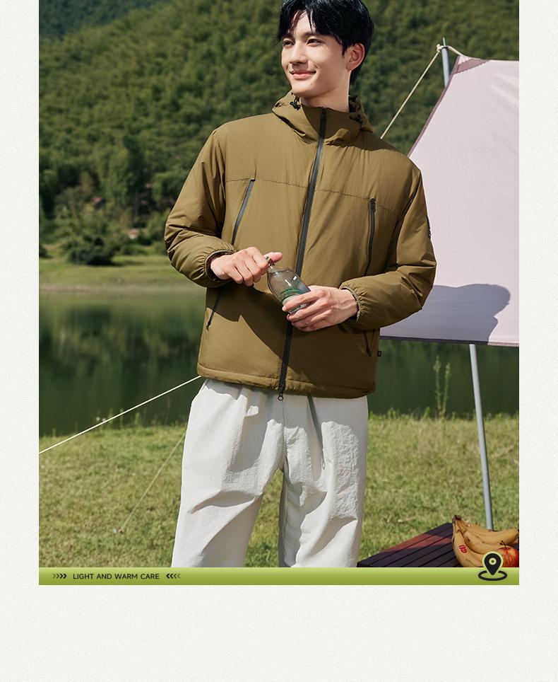 Gold Label P Cotton | Jordan Cotton Jacket Men's New Anti Splashing, Anti Static, Wind resistant Outdoor Mountaineering Coat