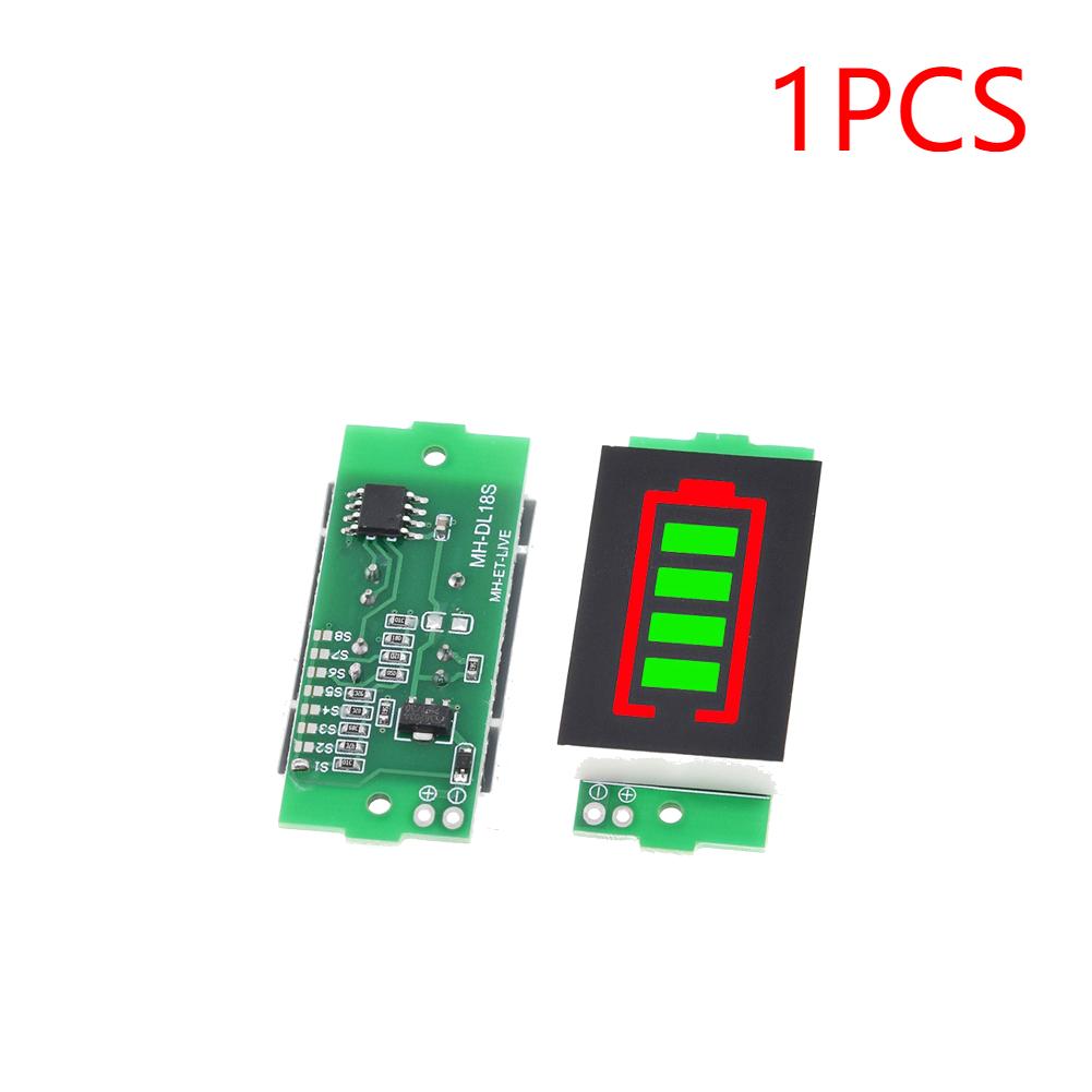 1/2/3/4/6/7/8S Lithium Battery Capacity Indicator Module LED Display Li-ion Battery Capacity Display Module 4 Sections 3-34V 5mA