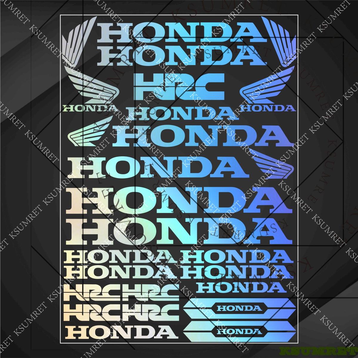 Honda Motorcycle Sticker Decal Tank Logo Decals