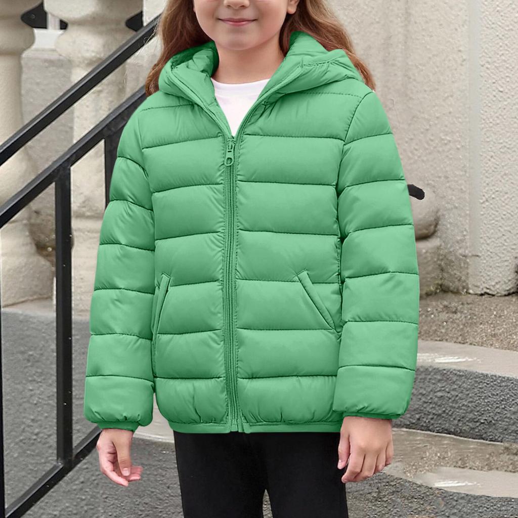 Giacca Imbottita Calda in Cotone a Manica Lunga per Bambini e Bambine, Capo d'Abbigliamento Esterno per Bambini Piccoli e Grandi