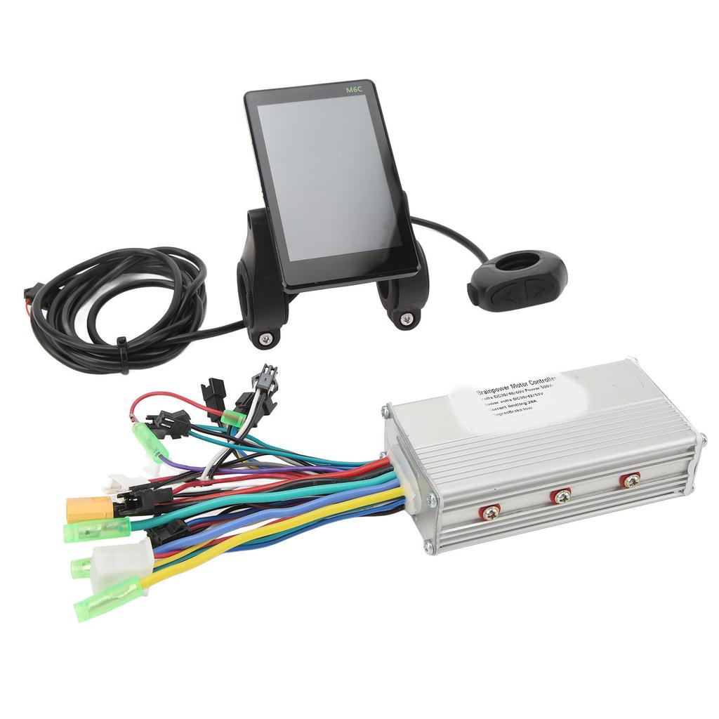 36V 48V 60V 500W 28A M6C Display Brushless Controller Kit Sine Wave 3 Modes Motor Brushless Controller Replacement