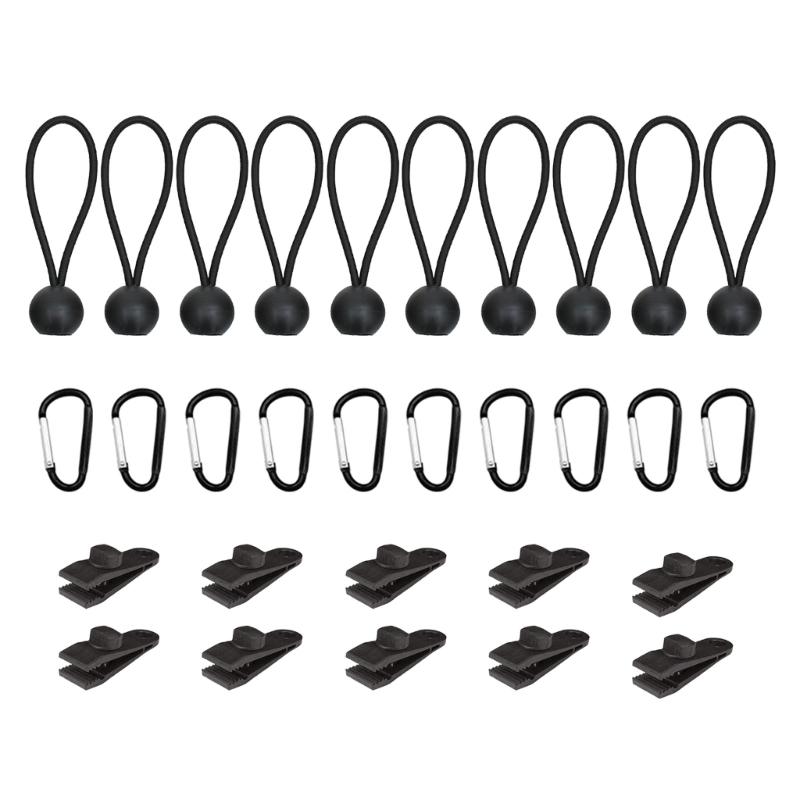 10Pcs Tent Clip Tarp Clip Clamp Camping Lock Grip Tent Clip Canopy Awnings Wind Rope Clamp Heavy Duty Tarpaulin Clip Set 1