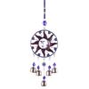 Turkiye Blue Eyes Alloy Sun Star Moon Pendant with Bell Charm Wind Chimes for Home Garden Hanging Wall Decoration Lucky Amulet