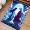 1pc Inuyasha & Kagome Print Area Rug - Soft,Washable Non-Slip Indoor Mat for Office Chairs,Living Room,Home Office Decorative Rug