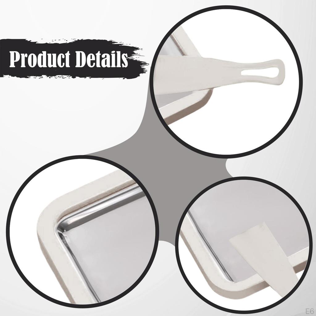 Instant Rolled Ice Cream Maker Pan Frozen Dessert Tray with 2 Scrapers for Kids Adults Home