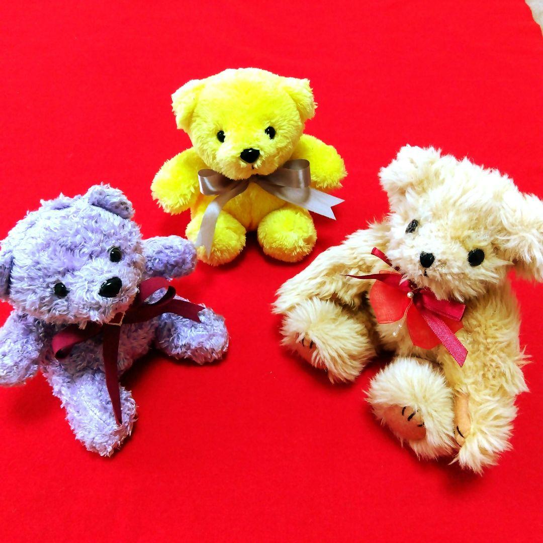 

[USED] Takashimaya Original Love Bear Tasaki Bear Plush Teddy Bears (3 pieces)