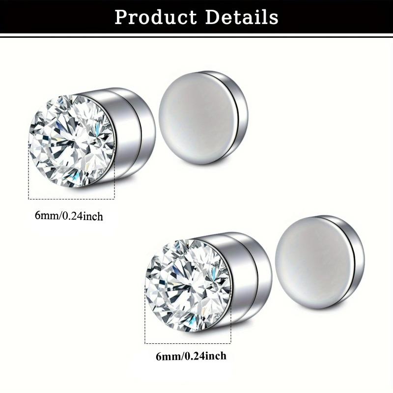 1/4 Paare Magnetische Punk Vintage Nasenstecker - Kein Piercing erforderlich, Modisches Piercingfreies Nasenschmuck-Set für Damen, Steckerohrringe