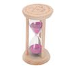 Holz 5-Minuten-Sanduhr Schreibtischdekoration 5-Minuten-Sanduhr zum Kochen Backen Meditation Klassenzimmer Büro Rosa