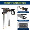 Space Saving Stainless Steel Pressure Washer Accessory Holder Wall Mount Storage Rack for Guns Foam Cannons Nozzles