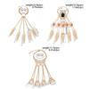 Ancient Queen Bracelet with Finger Nails Tip Claw Rings Belly Dance Hand Chain Jewelry Chain Finger Rings Bracelet Women
