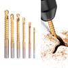 6pcs/set  Drill Bit Set Spiral Screw Metric Composite Tap Drill Bit Tap Twist Drill Bit Set for Cutting Drilling Polishing