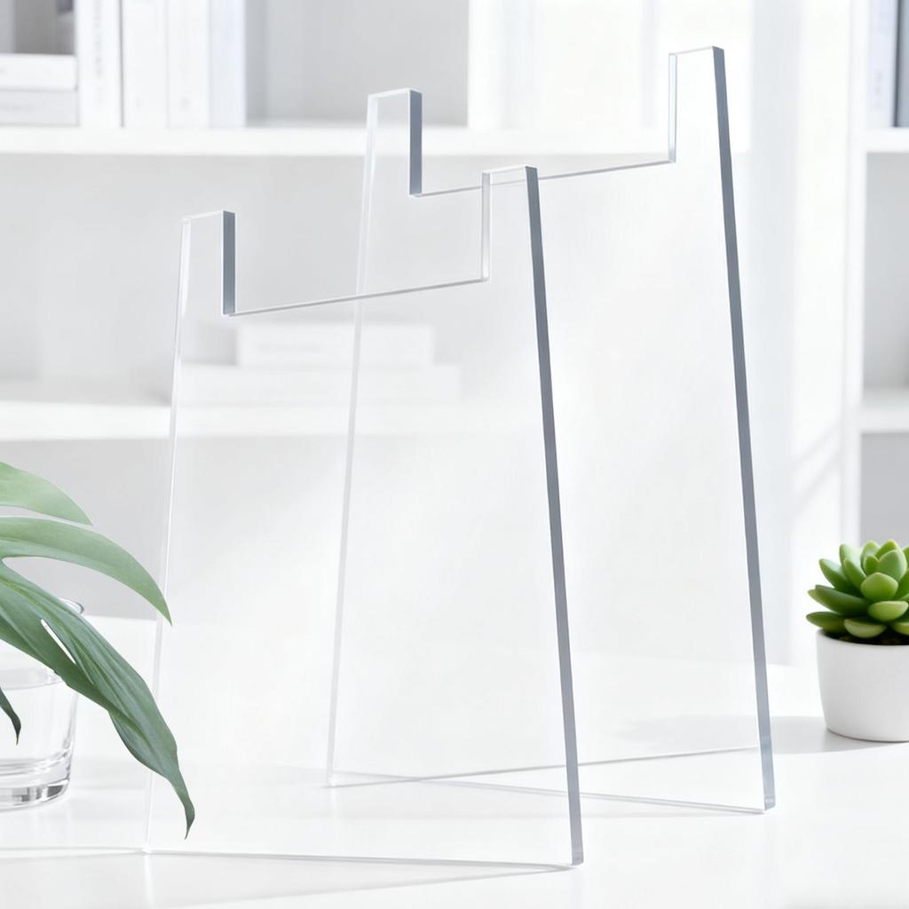 2 Pieces Clear Acrylic Bumper Couch Wall Spacer Furniture Wall Spacer Wall Protector Bed Wall Spacer for Prevents Fire Risks