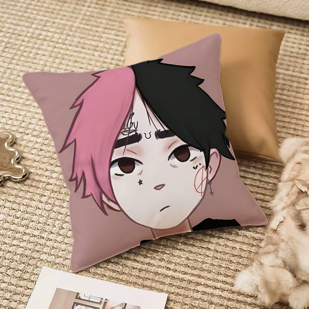 Hip Hop Rapper L-Lil P-Peep Pillow Case Anti-dustmite Invisible Zipper Sofa Bed