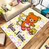 Custom personalization San-X Rilakkuma Area Rug - Perfect For Kitchen, Bathroom,Laundry Room Decor Large Size Available,Gift All Seasons