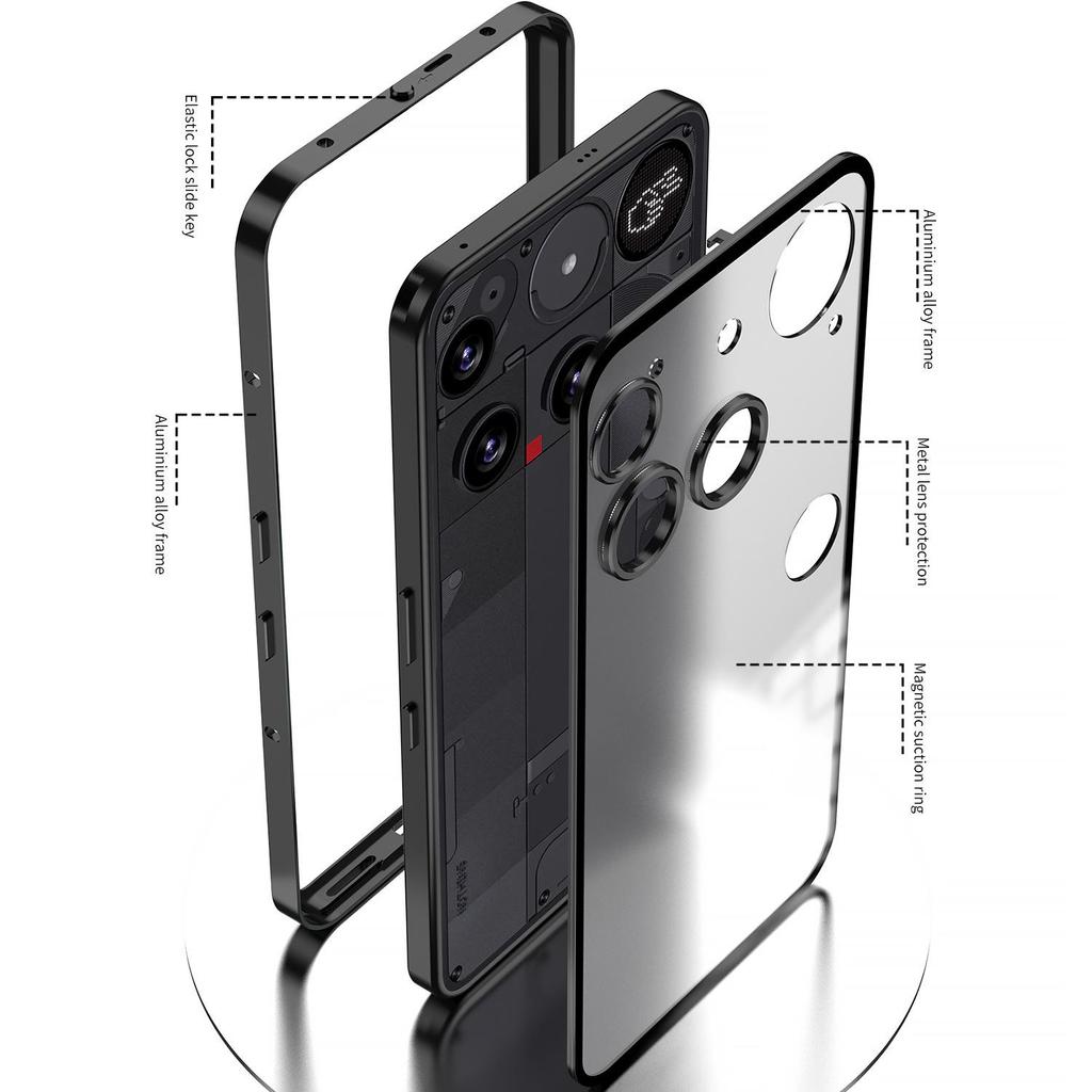 Cross-border Nothing Phone 3a Pop-Up Metal Drop-Proof Case