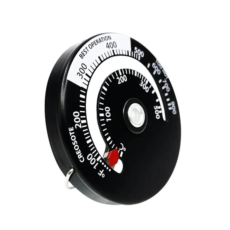 Magnetic Wood Stove Heater Thermometer Fireplace Fan Stove with Probe Household Sensitivity Barbecue Oven Kitchen Tool