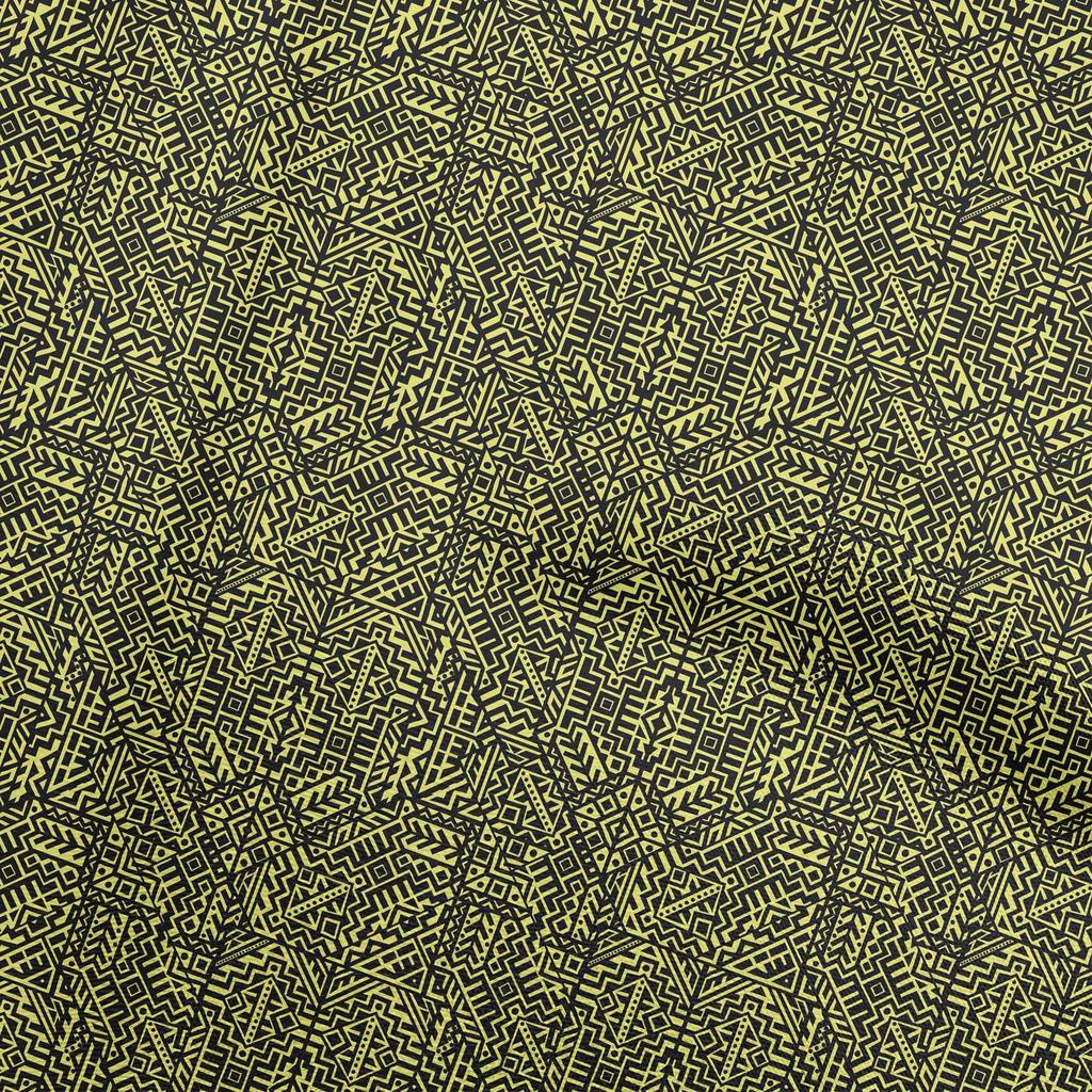 oneOone Cotton Flex Dusty Teal Green Stoff, abstrakter Nähstoff, Meterware, bedruckt, DIY-Kleidung, Nähzubehör, 40 Zoll