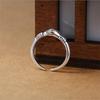 Real 925 Sterling Silver Love Ring Hand In Hand Opening Rings For Women Anel Gift