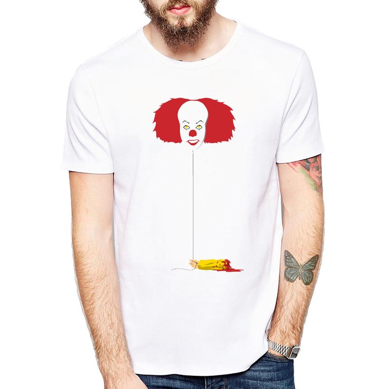 IT Movie T Shirt MEN Stephen King Print 2026 Summer Collection T-shirt men joker printed They All Float O Neck tshirt