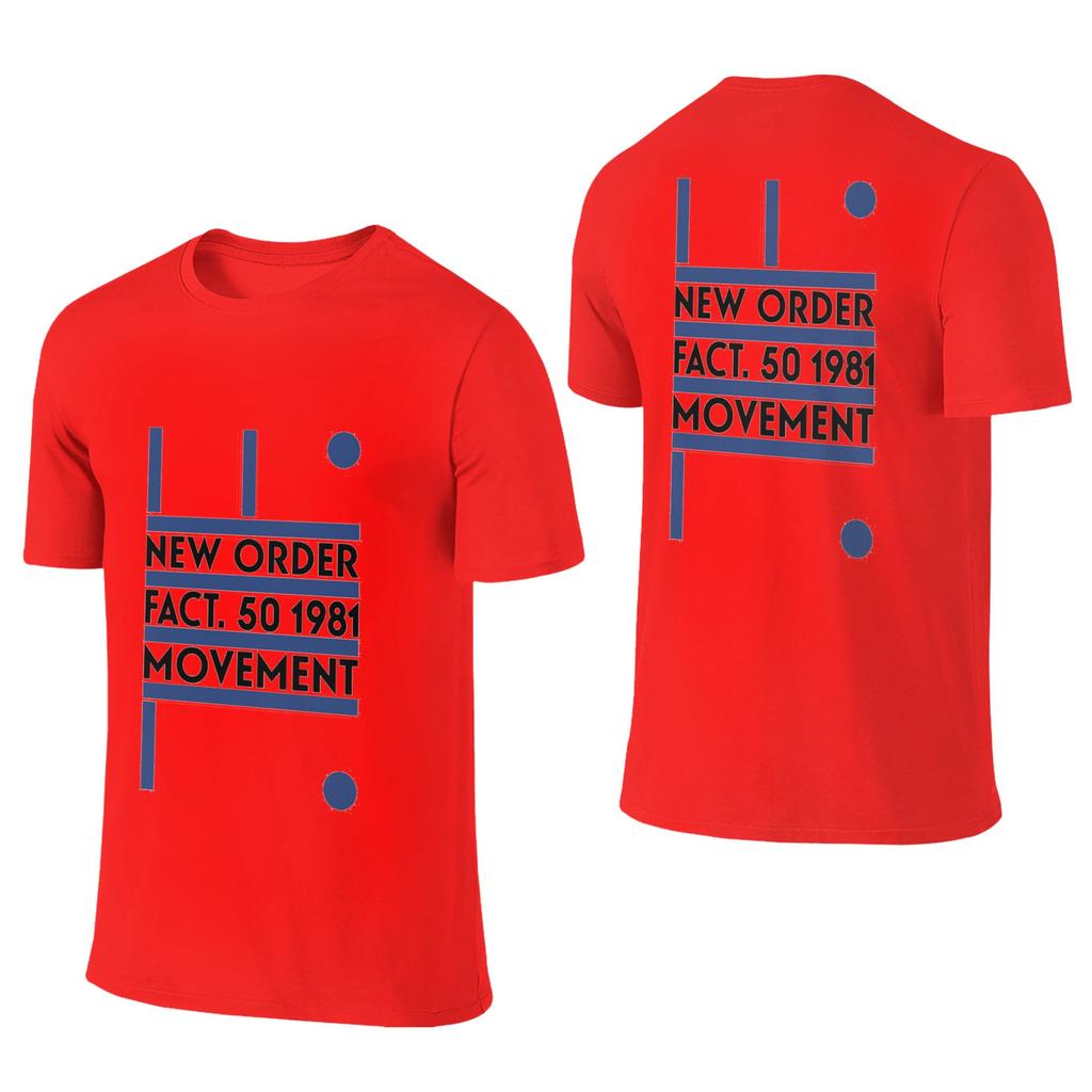 100 Cotton New Order Moveunisext Tshirt Unisexs Double Sided T Shirt Unisex Oneck Summer Shirts Tops Oversized