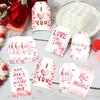 60 Stück Valentinstag Geschenk Geschenk Requisiten, Anhänger, Geschenkanhänger, Herzförmiger Schmuck, Partyzubehör