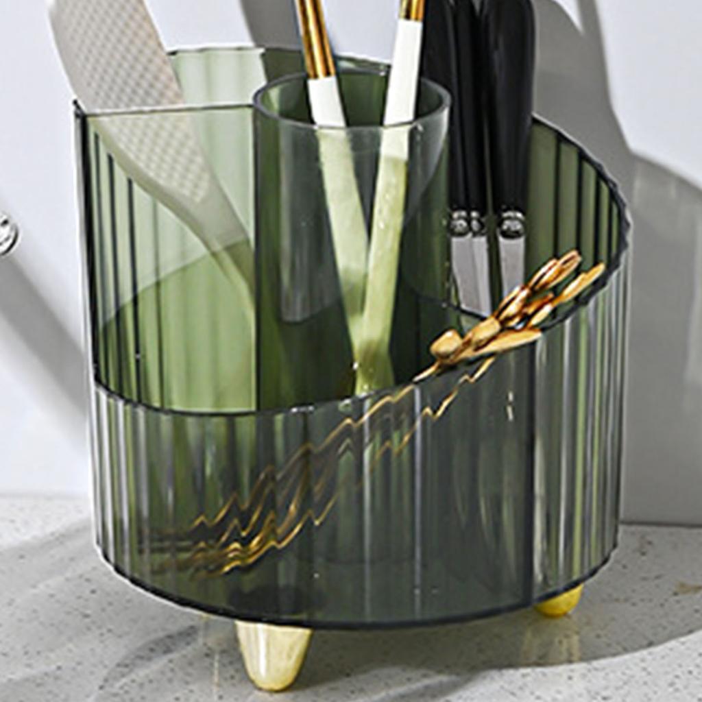 Makeup Brush Holder Case Multi Grids Clear Cosmetic Brushes Storage Box for Pen Lipstick