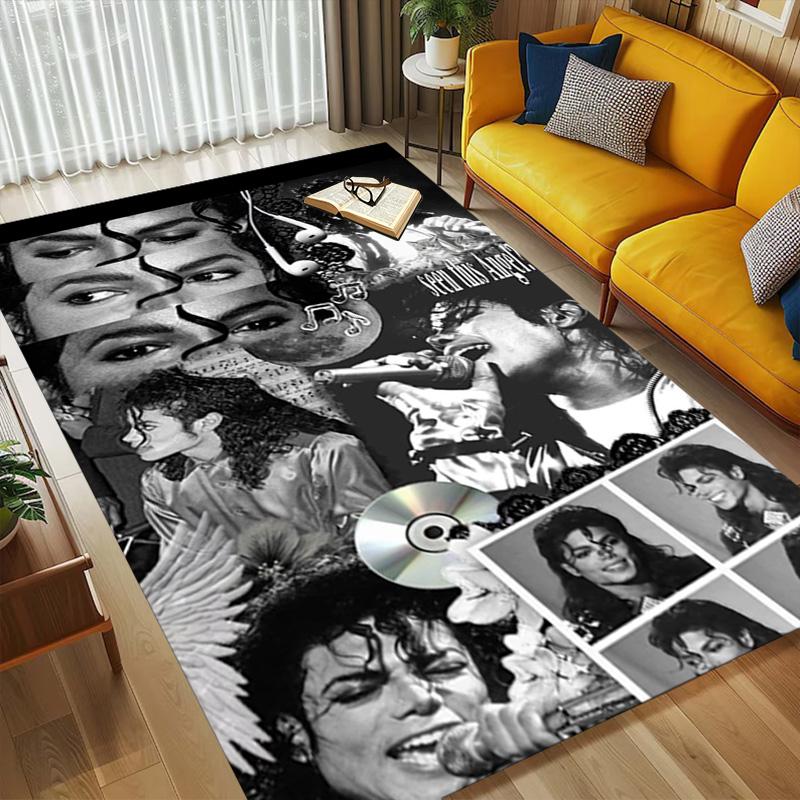 Michael Jackson Collage Living Room Nonslip Area Rug Soft Carpet For Bedroom Gameoom Playroom Sofa Office Home Decor Doormat