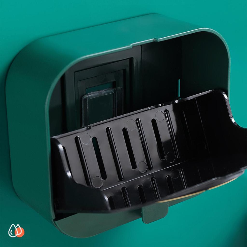 Wall Mounted Soap Dish Container Saver for Bathroom Toilet Home Shower