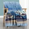Harley-davidson Motorcycles Customize Text Blanket Multi-purpose Customizable Blanket Soft Warm Cozy for Bed Bedding Nap Living Room for All Occasions
