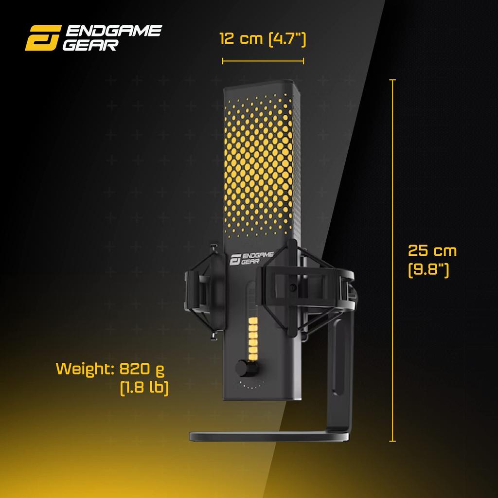 Endgame Gear XSTRM USB USB Gaming Condenser Microphone, Microphone, Microphone, Black, EGG-XST-BLK