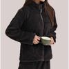 Women's Cloud Coral Fleece Pajama Set - Autumn/Winter 2025, High-Neck Flannel with Plush Velvet